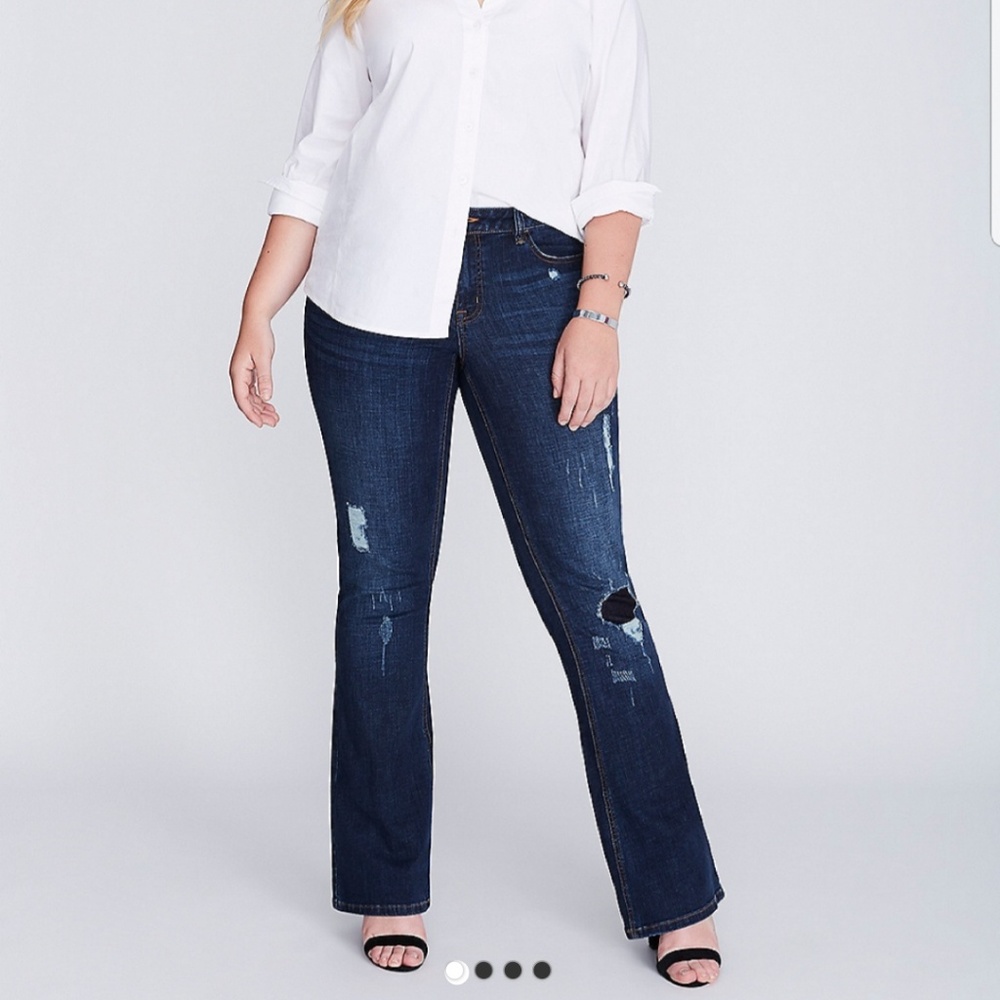 Lane Bryant Distressed jeans